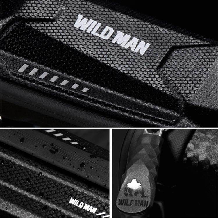 WILD MAN ES5 Basic Mountain Bicycle EVA Hard Shell Bag Bike Front Top Tube Bag