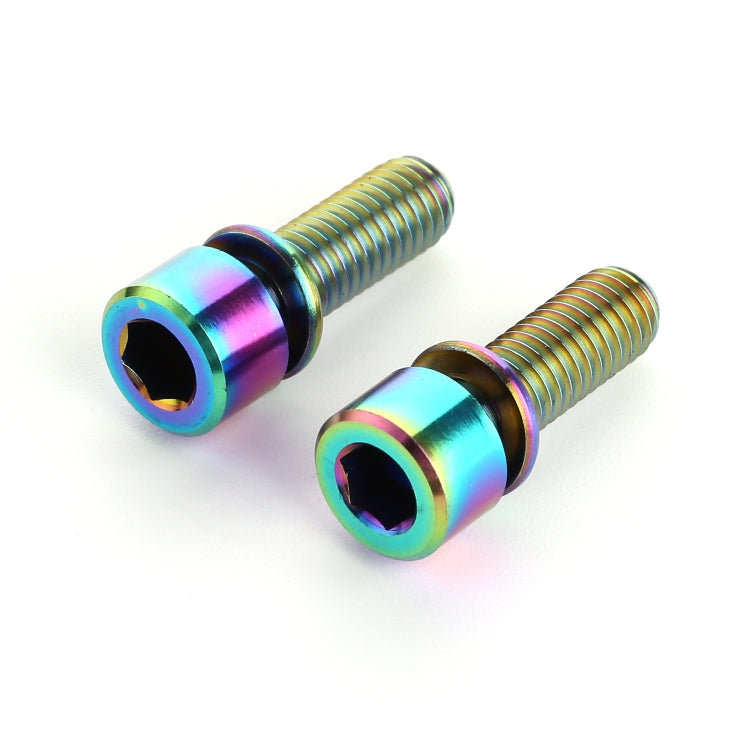 2 PCS Bicycle Accessories Titanium Bottle Cage Screw M5 15mm