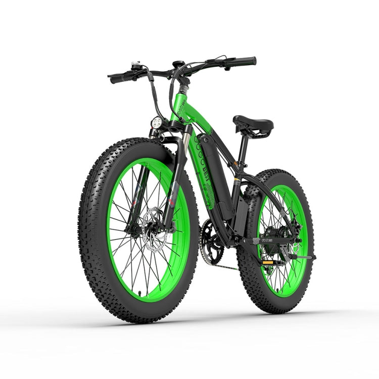 GOGOBEST GF600 48V 13AH 1000W Transmission Electric Bicycle with 26 inch Tires, EU Plug(Black Grey)