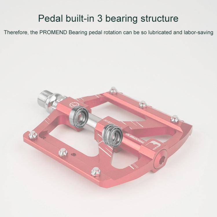 PROMEND PD-M88 1 Pair Mountain Bicycle Aluminum Alloy 3-Bearings Pedals