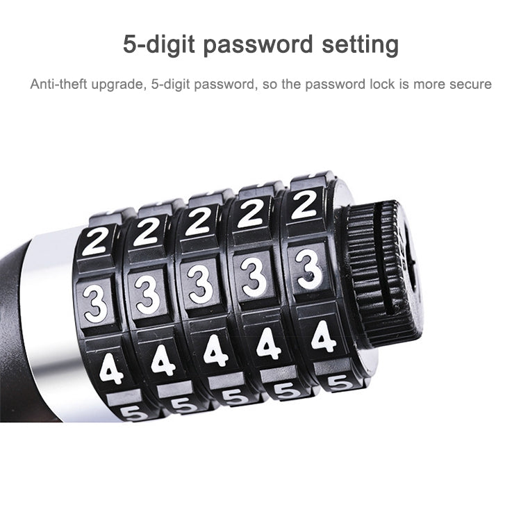 WHEEL UP Bicycle Lock Anti-theft Mountain Bike Password Lock Steel Cable Lock Bicycle Riding Accessories Universal