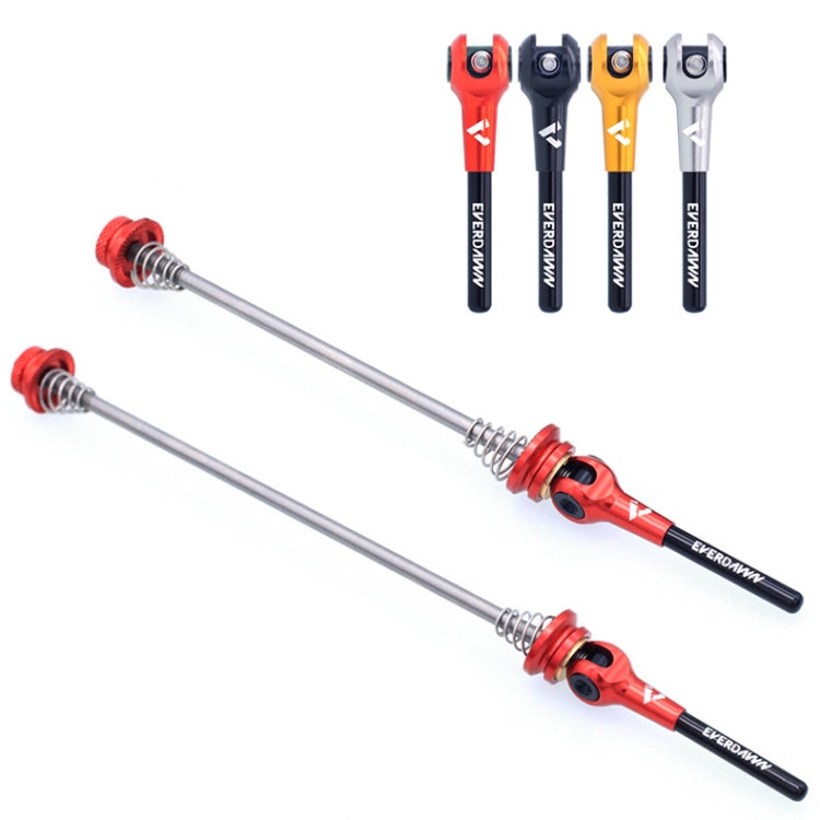 EVERDAWN Mountain Highway Bike Titanium Alloy Axis Quick Removal Rod Front And Rear Rollers Open Flower Drum Fixed Axis Trolley