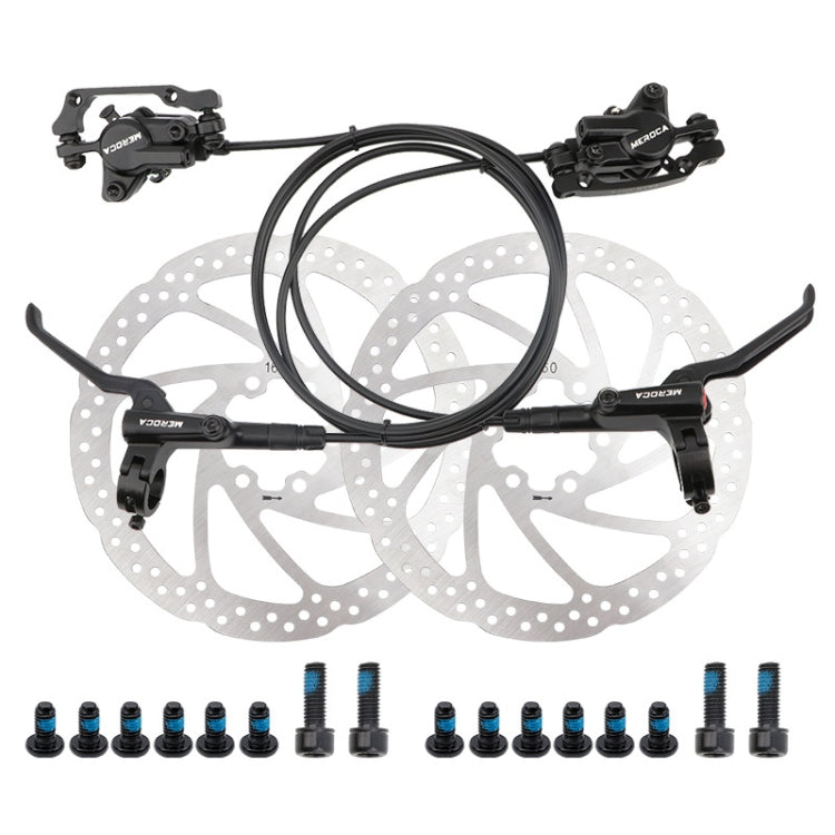 Meroca M800 Bicycle Brake Mountain Bike Universal Bilateral Brake Oil Pressure Disc Brake, Style: