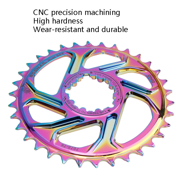 BDSNAIL Mountain Bike Single Disk GXP Direct-Shaped Integrated Disk Positive And Negative Tooth Disc