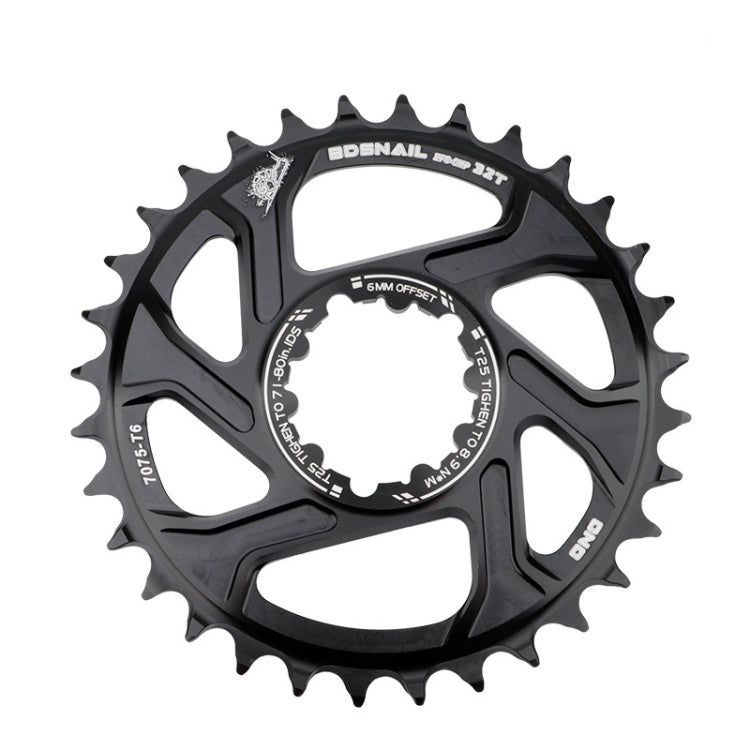 BDSNAIL Mountain Bike Single Disk GXP Direct-Shaped Integrated Disk Positive And Negative Tooth Disc