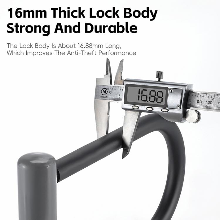 WEST BIKING Dviračio / Motociklo Anti-theft Dvigubo Atidarymo U Formos Užraktas