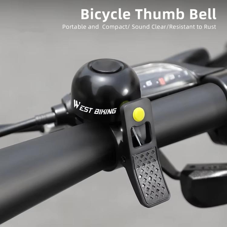 WEST BIKING YP0706059 Loud Bicycle Bell Thumb Bell For Folding Bikes Mountain Bikes Cycling Bell Gear