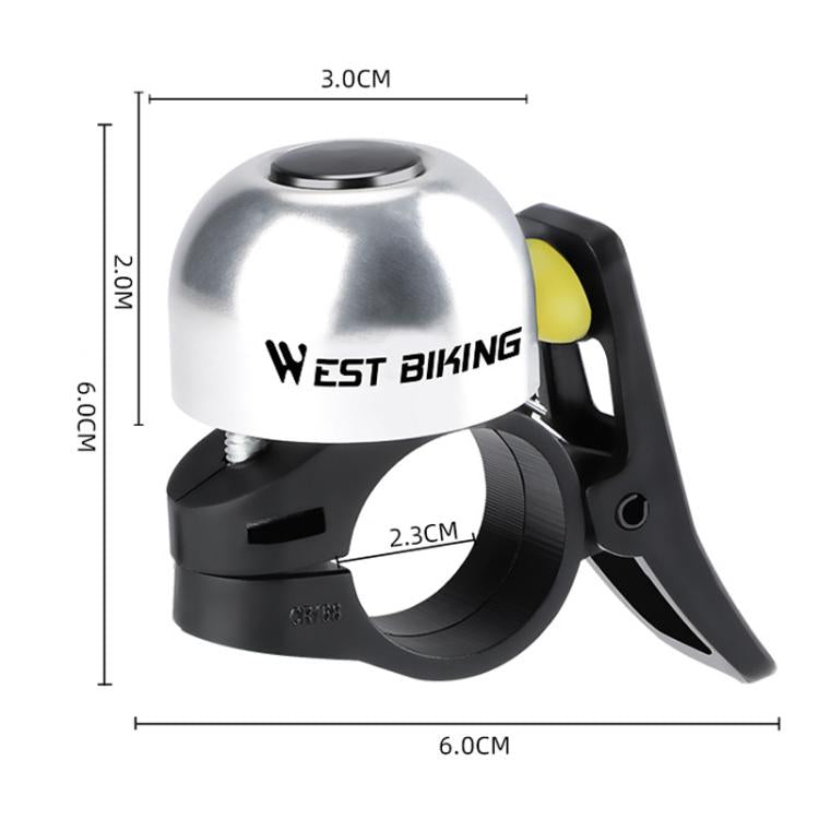 WEST BIKING YP0706059 Loud Bicycle Bell Thumb Bell For Folding Bikes Mountain Bikes Cycling Bell Gear