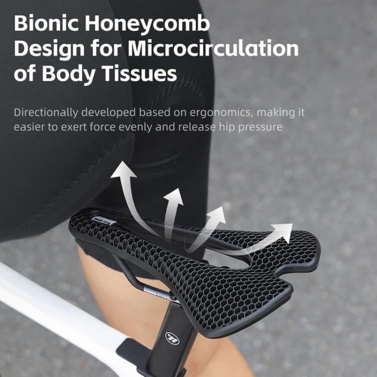 WEST BIKING YP0801258 Bicycle Honeycomb Shock Absorbing Ventilated Comfort Saddle For Road Bike Riding Equipment