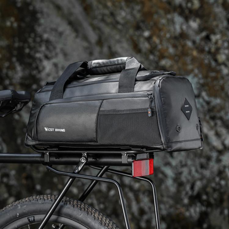 WEST BIKING YP0707413 Bicycle Multifunctional Storage Pannier Outdoor Travel Mountain Bik Rear Seat Tail Bag