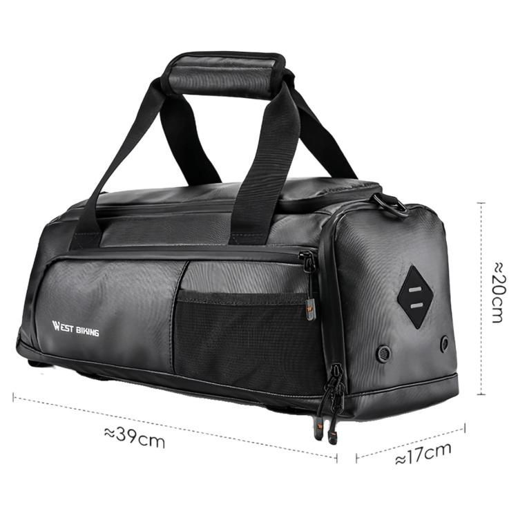 WEST BIKING YP0707413 Bicycle Multifunctional Storage Pannier Outdoor Travel Mountain Bik Rear Seat Tail Bag