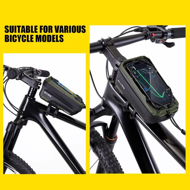 WILD MAN GX220X Mountain Bicycle EVA Hard Shell Bag Bike Front Quick Release Bracket