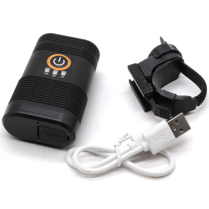 Y12 Bike LED Headlight Front Lamp 2 x XPE LEDs 350LM USB Charging Bicycle Headlight with 5 Modes