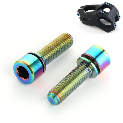6 PCS Bicycle Accessories Titanium Bottle Cage Screw M5 18mm