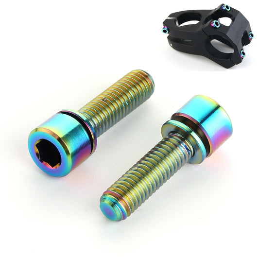 6 PCS Bicycle Accessories Titanium Bottle Cage Screw M5 18mm