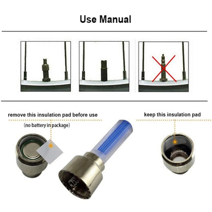 10 PCS LED Bicycle Lights Wheel Tire Valve Caps Bike Accessories Cycling Lantern Spokes Lamp