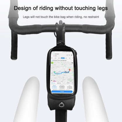 WHEEL UP Hard Shell Bicycle Bag Front Beam Bag Mountain Bike mobile Phone Touch Screen Tube Bag Riding Equipment