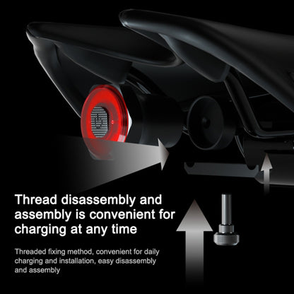 MEROCA MX2 Smart Sensor Brake Tail Light Mountain Bike Light USB Charging Road Bike Night Riding Tail Light