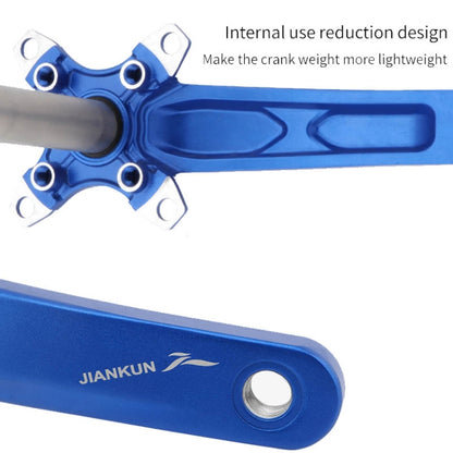 JIANKUN IXF Mountain Bike Hollow Crank Modified Single-plate Left and Right Cranks Crankshaft Bottom Axle