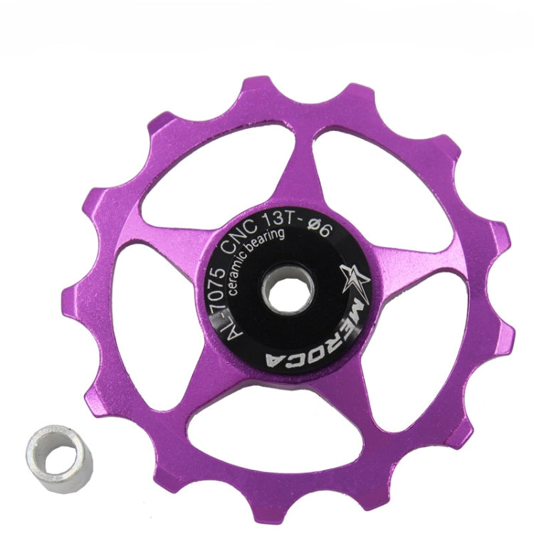 MEROCA Metal Bearings Mountain Bike Road Bike Rear Derailleur Guide Wheel 11T/13T Guide Wheel