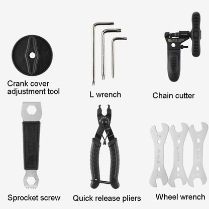 BIKEHAND Bicycle Tool Box Set Renovation Vehicle Tool Kit Riding Equipment Accessories