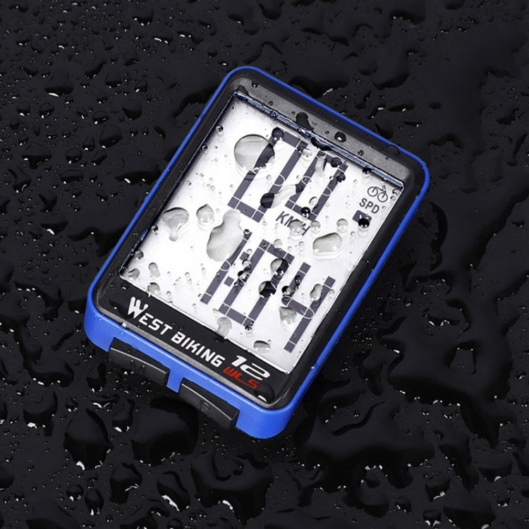 WEST BIKING Mountain Road Bike Wireless Big Character Table Big Screen Waterproof Night Light Speed Speedometer