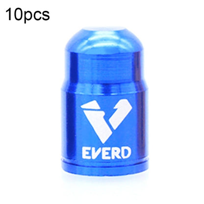 10 PCS EVERD ZH419 Mountain Road Bike Aluminum Alloy Air Mouth Cap Car Tire Dust Door Cover, Colour: Presta (Black)