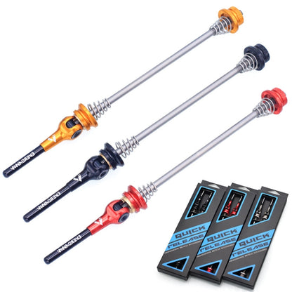 EVERDAWN Mountain Highway Bike Titanium Alloy Axis Quick Removal Rod Front And Rear Rollers Open Flower Drum Fixed Axis Trolley