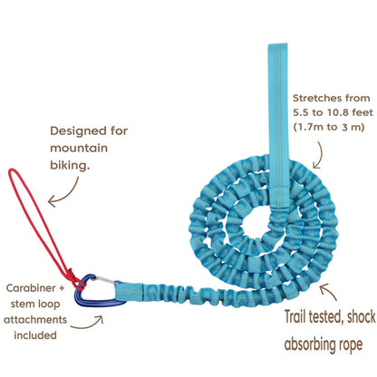 ZXCQYS-L Bicycle Tow Rope Mountain Bike Parent-Child Pull Rope Portable Tow Rope