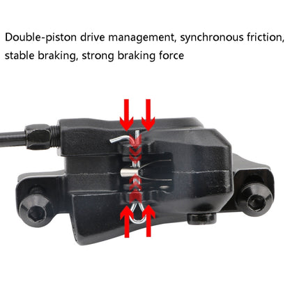 Meroca M800 Bicycle Brake Mountain Bike Universal Bilateral Brake Oil Pressure Disc Brake, Style: