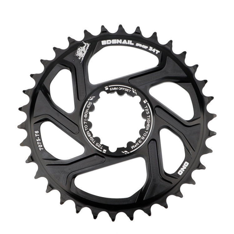 BDSNAIL Mountain Bike Single Disk GXP Direct-Shaped Integrated Disk Positive And Negative Tooth Disc