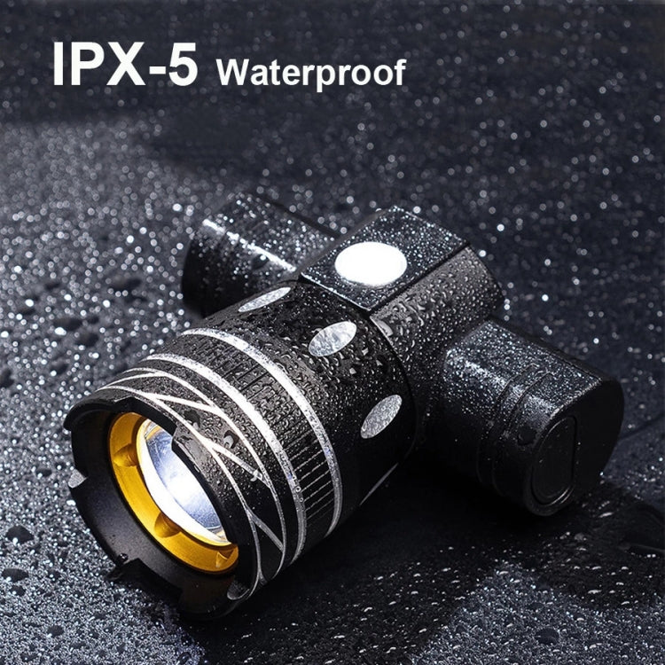 7602 LED USB Charging Telescopic Zoom Bicycle Front Light, Specification: