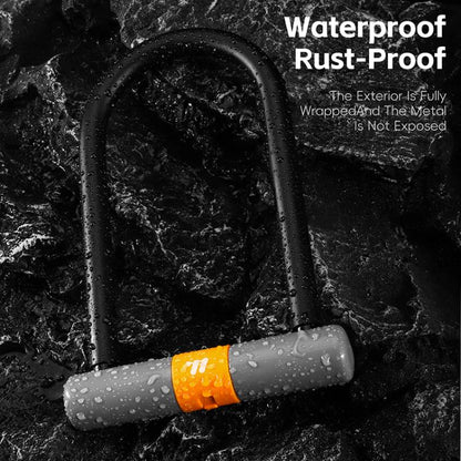 WEST BIKING Dviračio / Motociklo Anti-theft Dvigubo Atidarymo U Formos Užraktas