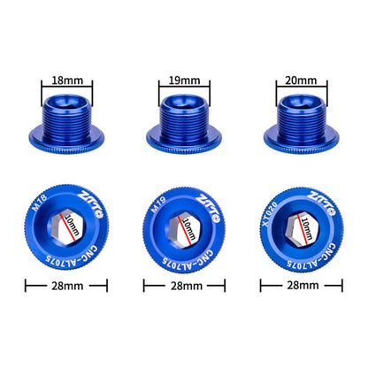 2pcs ZTTO Bicycle Aluminum Alloy Crank Cover Mountain Bike Crank Screws