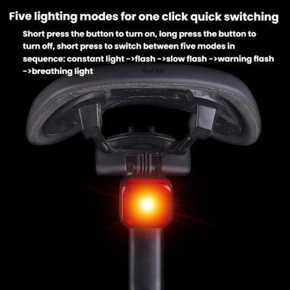Bicycle Charging Taillights Smart Brake Sensing Taillights Night Riding Waterproof Warning Lights