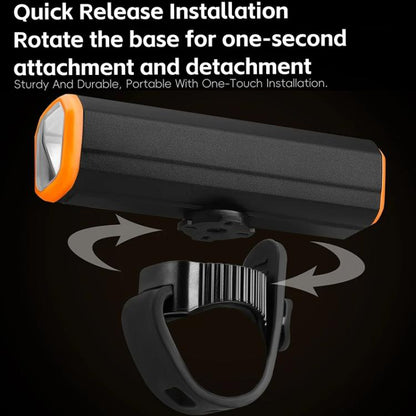 WEST BIKING YP0701489 Bicycle High Brightness Front Light Mountain Bike Riding Flashlight