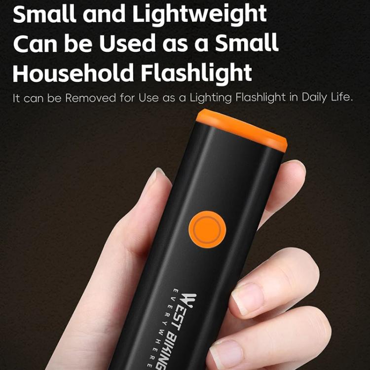 WEST BIKING YP0701489 Bicycle High Brightness Front Light Mountain Bike Riding Flashlight