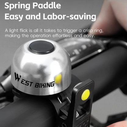 WEST BIKING YP0706059 Loud Bicycle Bell Thumb Bell For Folding Bikes Mountain Bikes Cycling Bell Gear