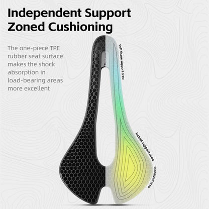 WEST BIKING YP0801258 Bicycle Honeycomb Shock Absorbing Ventilated Comfort Saddle For Road Bike Riding Equipment