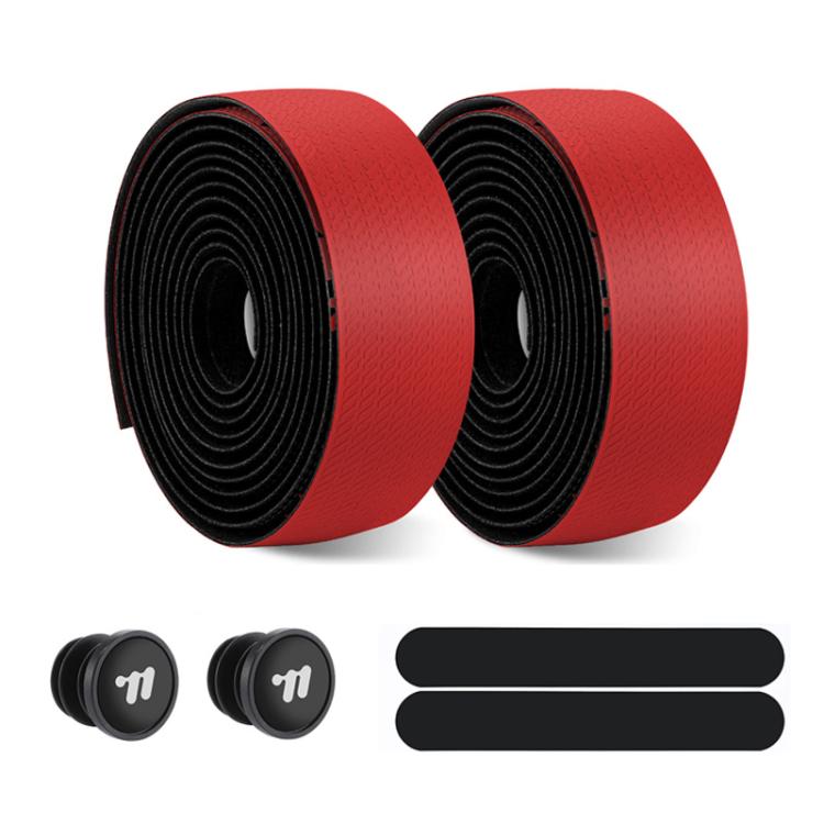 WEST BIKING YP0804093 1pair Bicycle Gradient Wear-Resistant Handlebar Tape Anti-Slip Shock-Absorbing Road Bike Handle Wrap