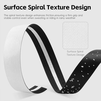 WEST BIKING YP0804093 1pair Bicycle Gradient Wear-Resistant Handlebar Tape Anti-Slip Shock-Absorbing Road Bike Handle Wrap
